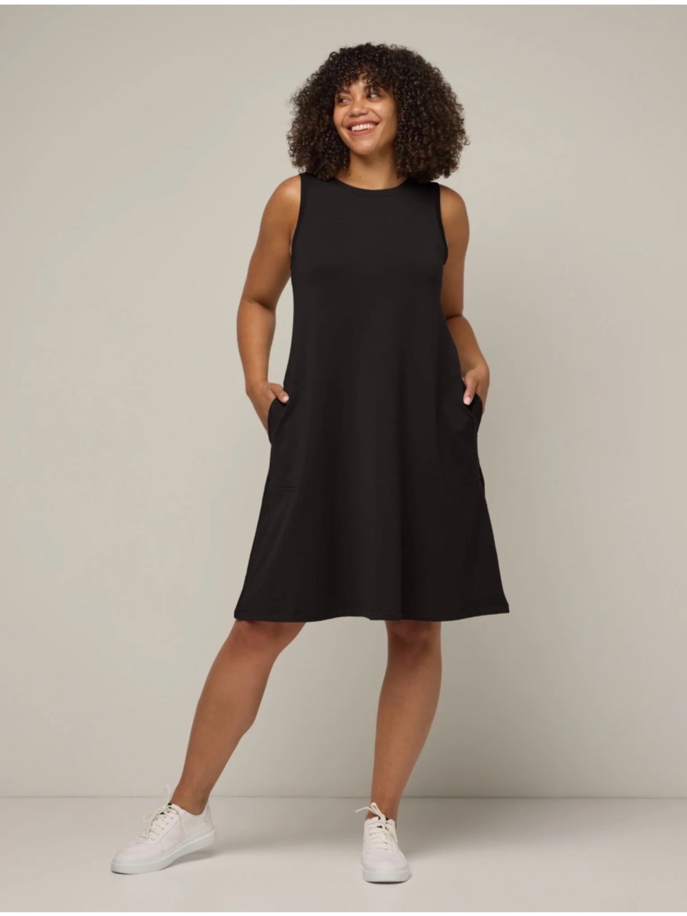 Wool& Sierra Tank Dress in Black Size XL WoolAnd